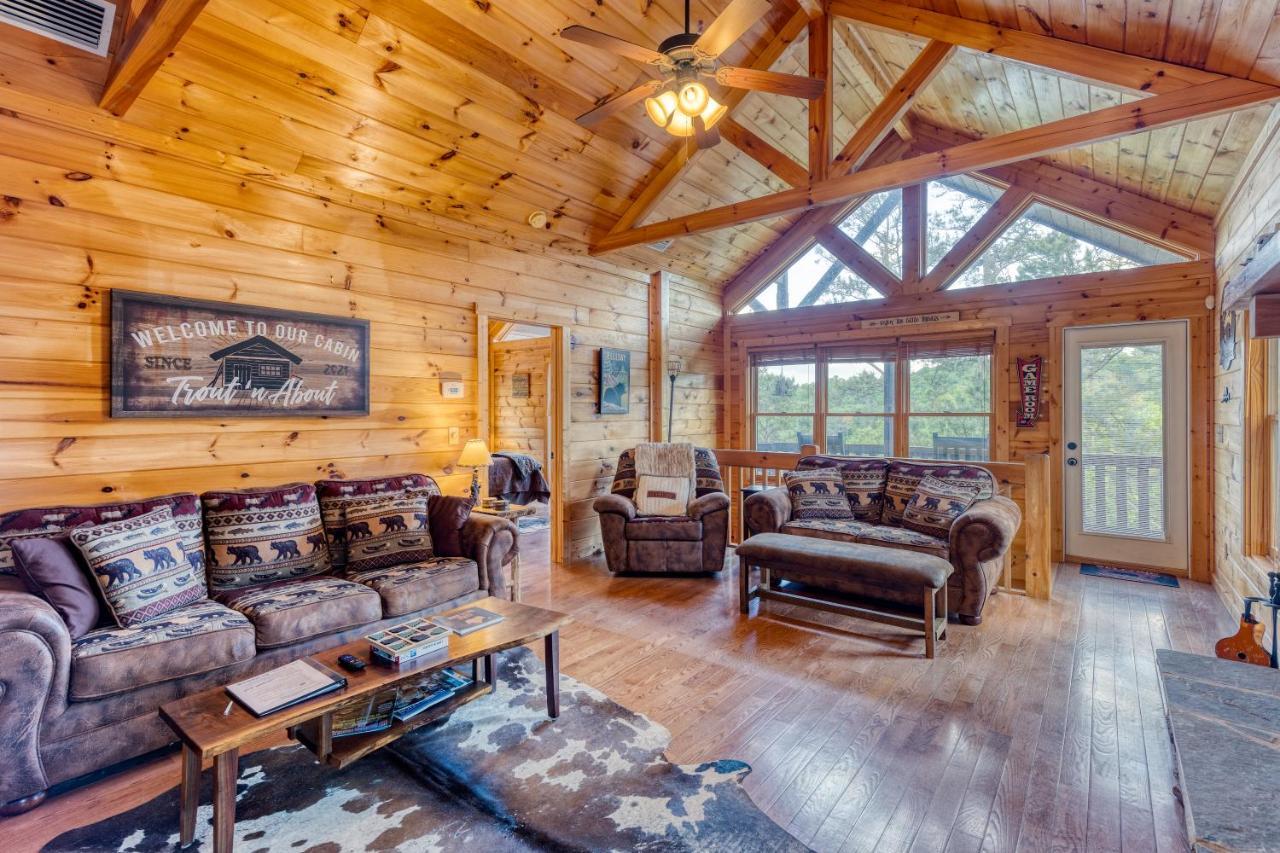 Trout N' About Your Blue Ridge Mountains Retreat, Hot Tub + Game Room! Ellijay Buitenkant foto